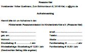 Posaune Kiel Aufnahmeantrag